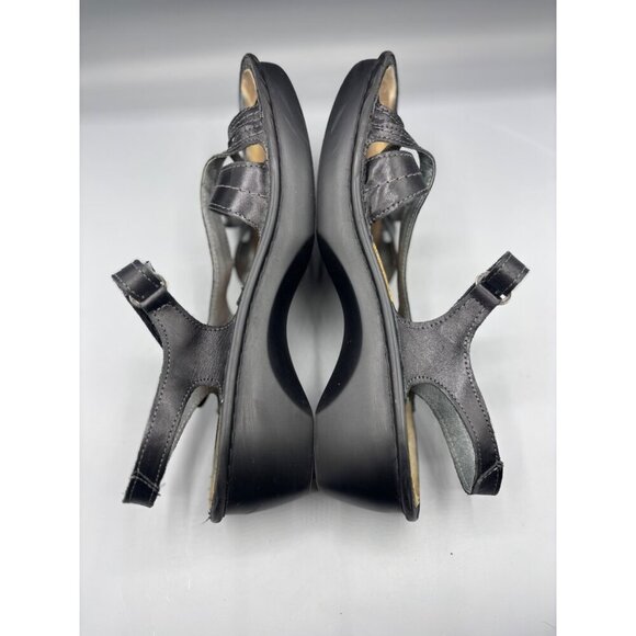 Naot Womens Black‎ Leather Sandals Size 42 EU Casual Summer Straps - Picture 5 of 7